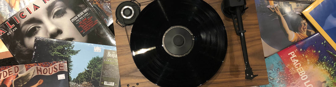 Vinyl Records and turntable