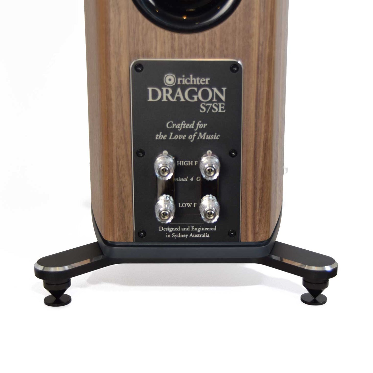 Close up of Richter Dragon S7 Special Edition Speakers
