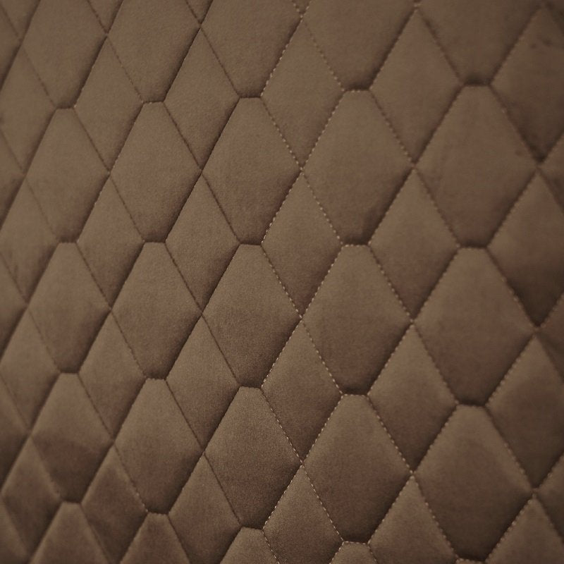 Brown quilted diamond pattern texture