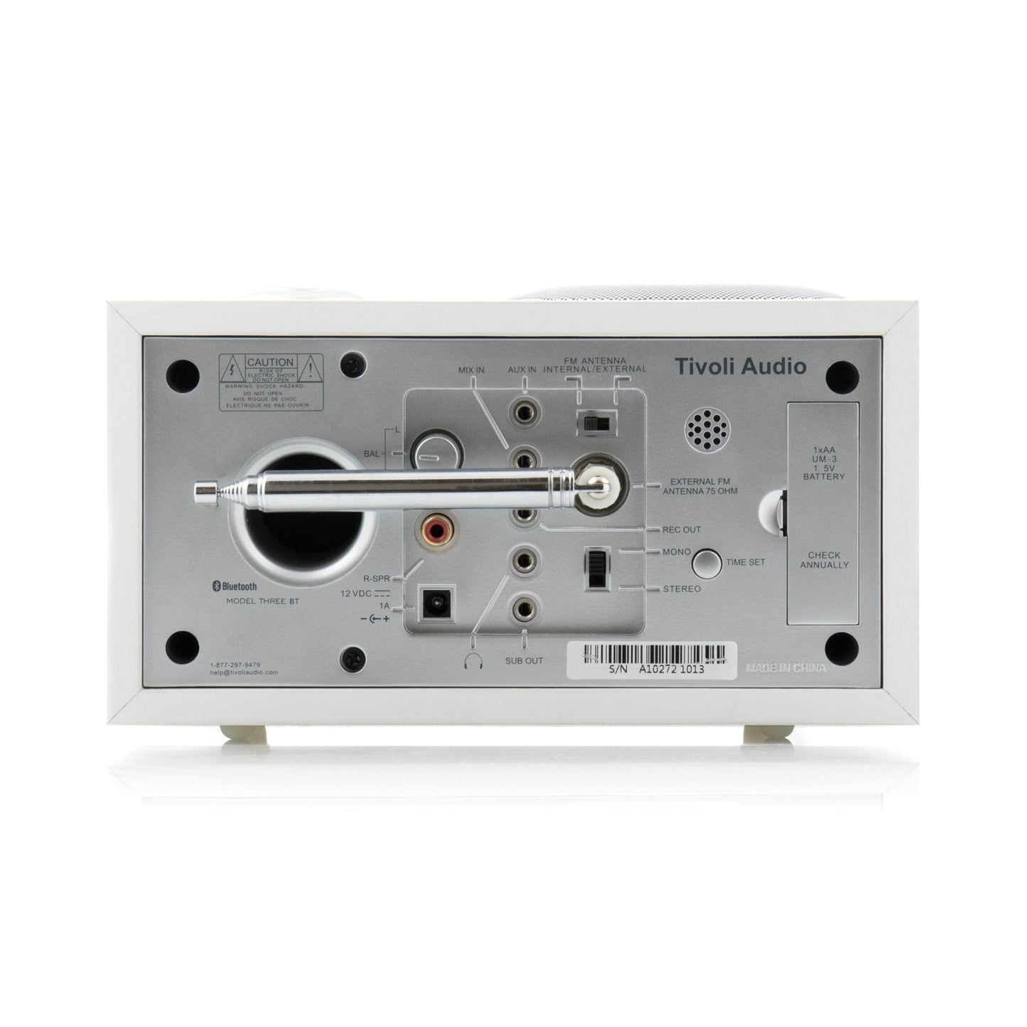 Tivoli Audio Model Three BT White - Rear