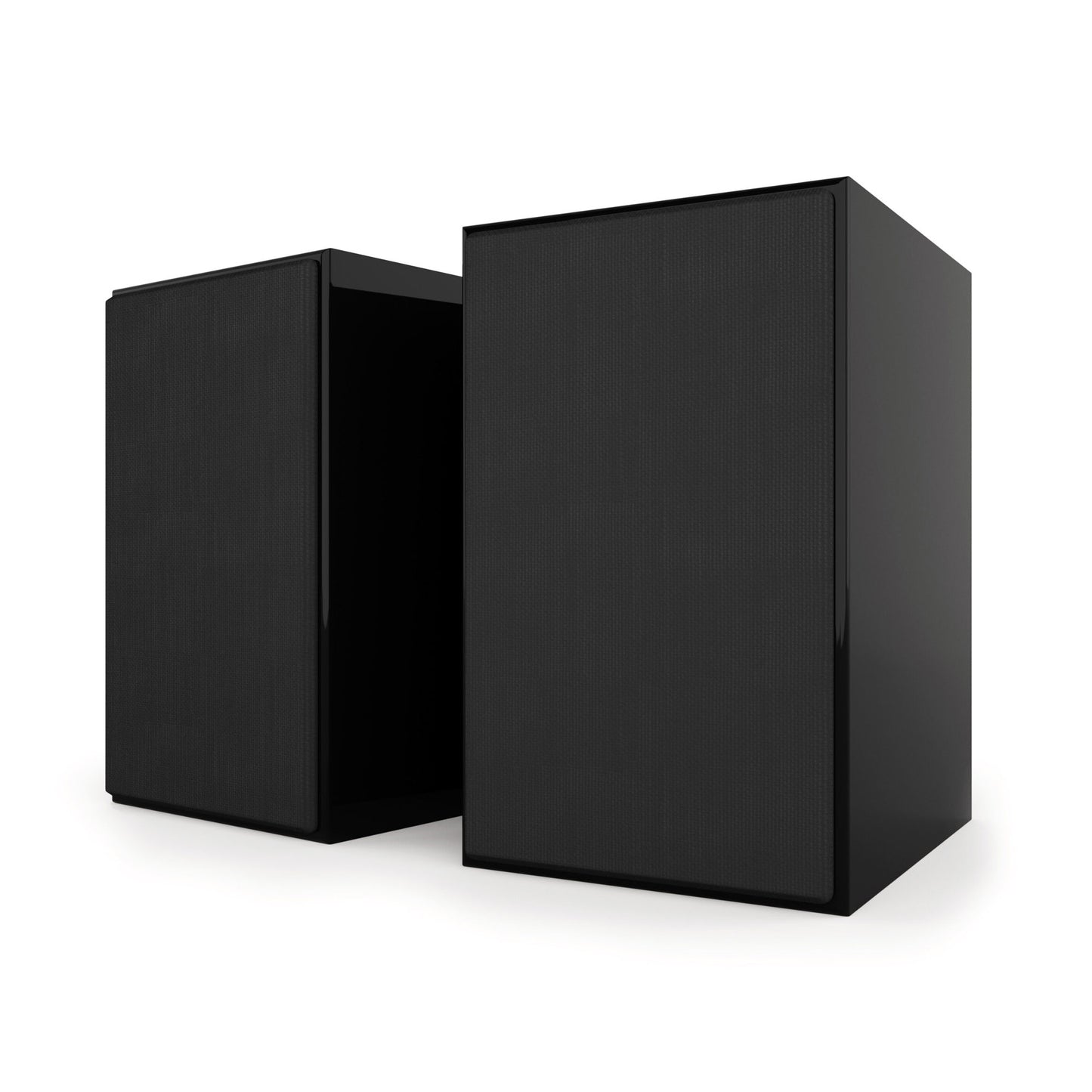 Pair of Acoustic Energy AE1 40th Anniversary Edition in gloss black with grilles on