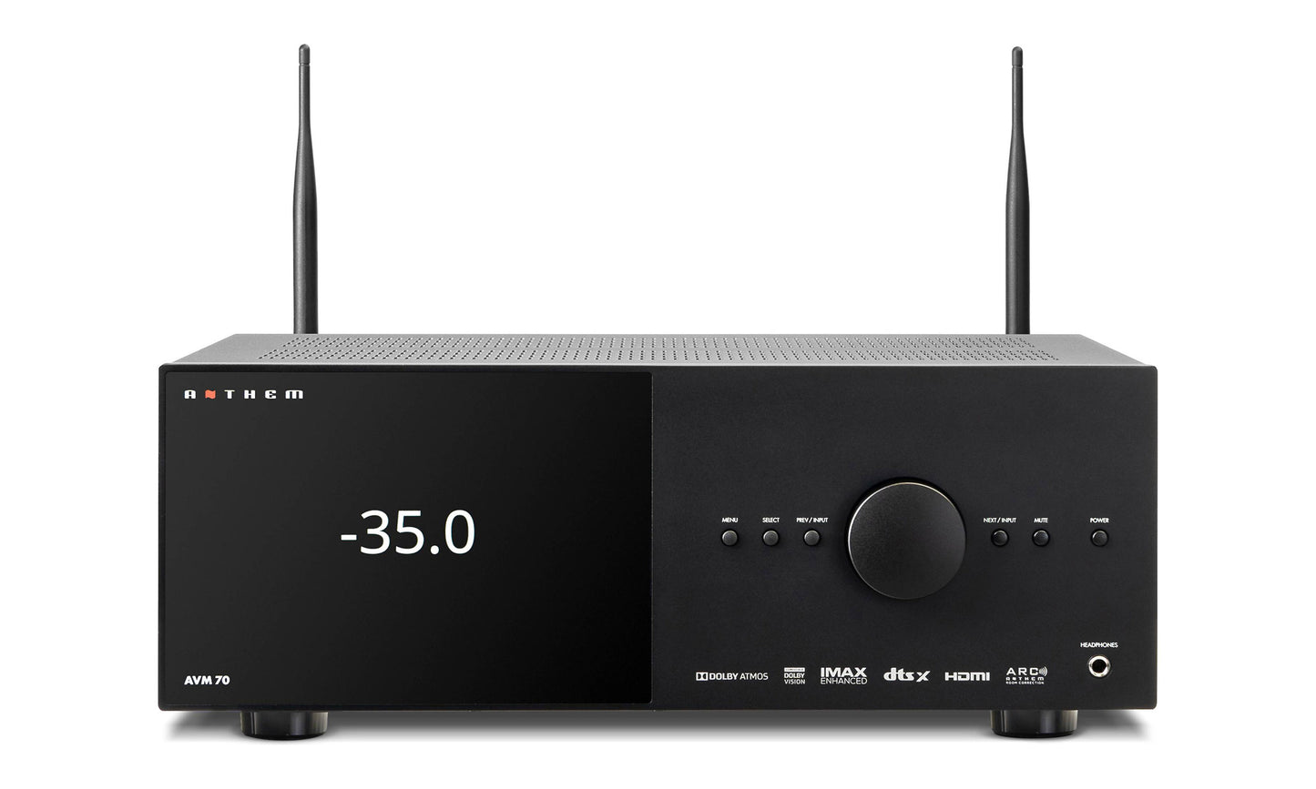 Anthem AVM 70 8K - Supports up to 15 Speakers with External Power Amps