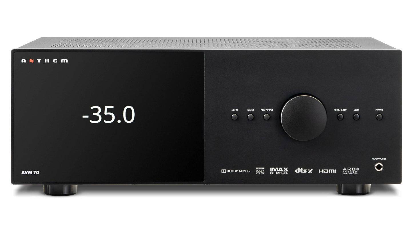 Anthem AVM 70 8K Pre-Amplifier/Processor - Bluetooth, Apple AirPlay 2 & Google Chromecast