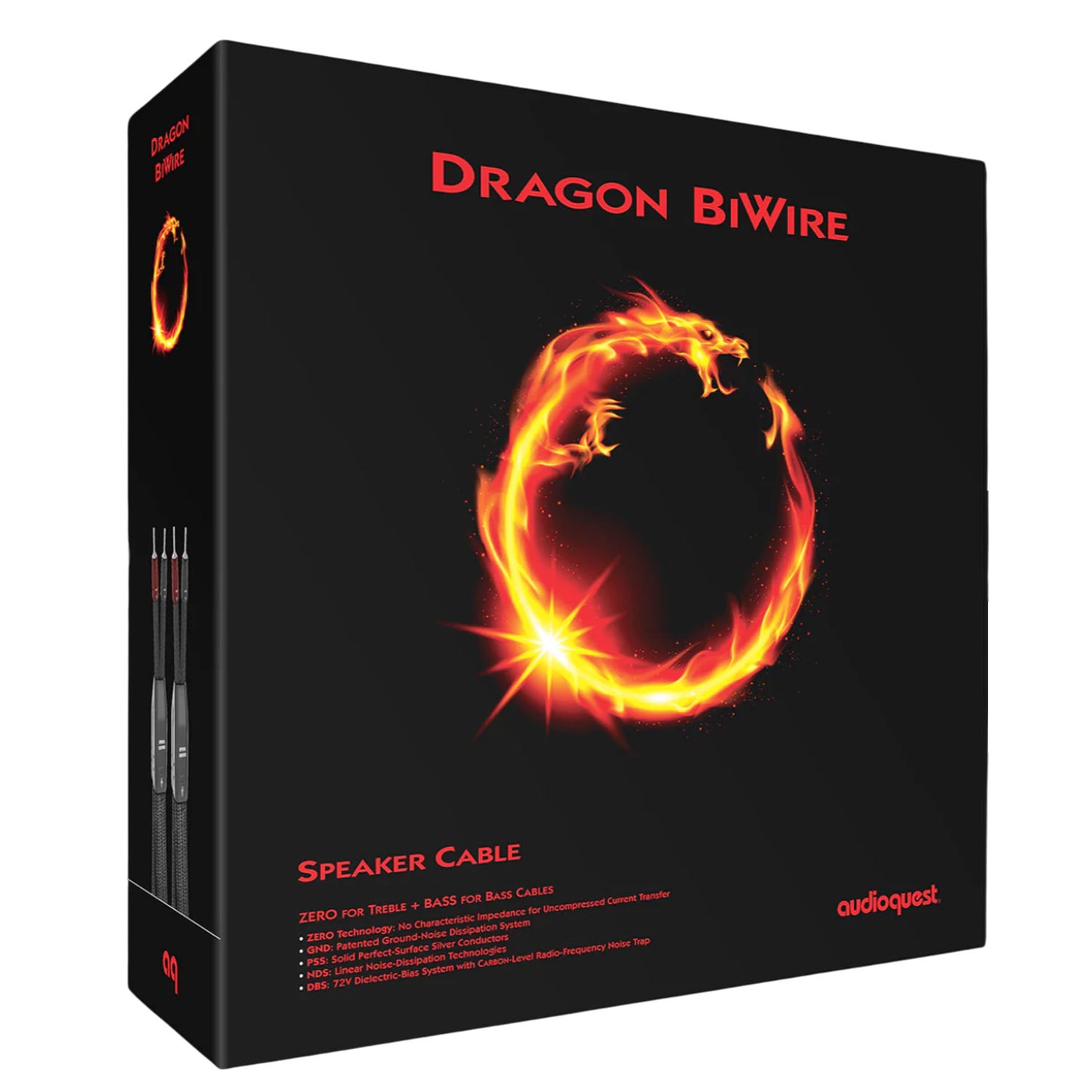 AudioQuest Dragon Bi-Wire COMBO (ZERO+ BASS) Speaker Cable
