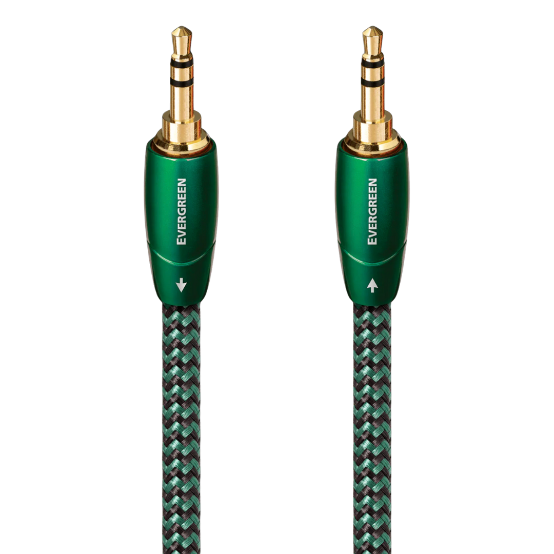 AudioQuest Evergreen 3.5mm to 3.5mm Cable on white background