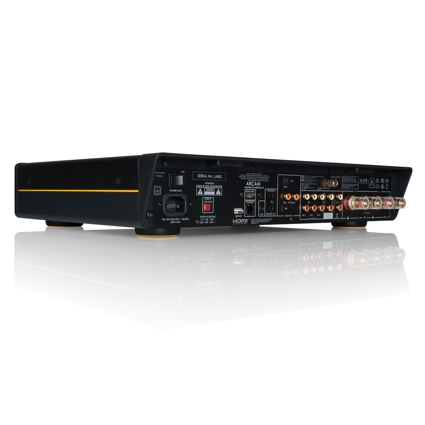 Back angle view of Arcam A25+ Integrated Amplifier