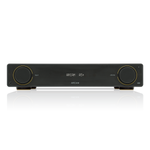 Front view of Arcam A5+ Integrated Amplifier on white background