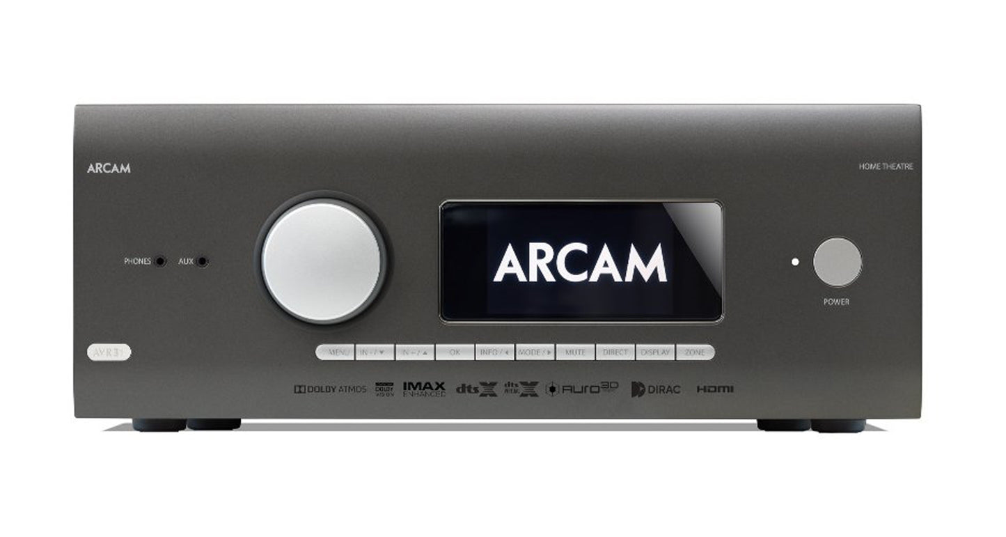Arcam AVR31 8K Home Theatre Receiver - 16 Channel Processing