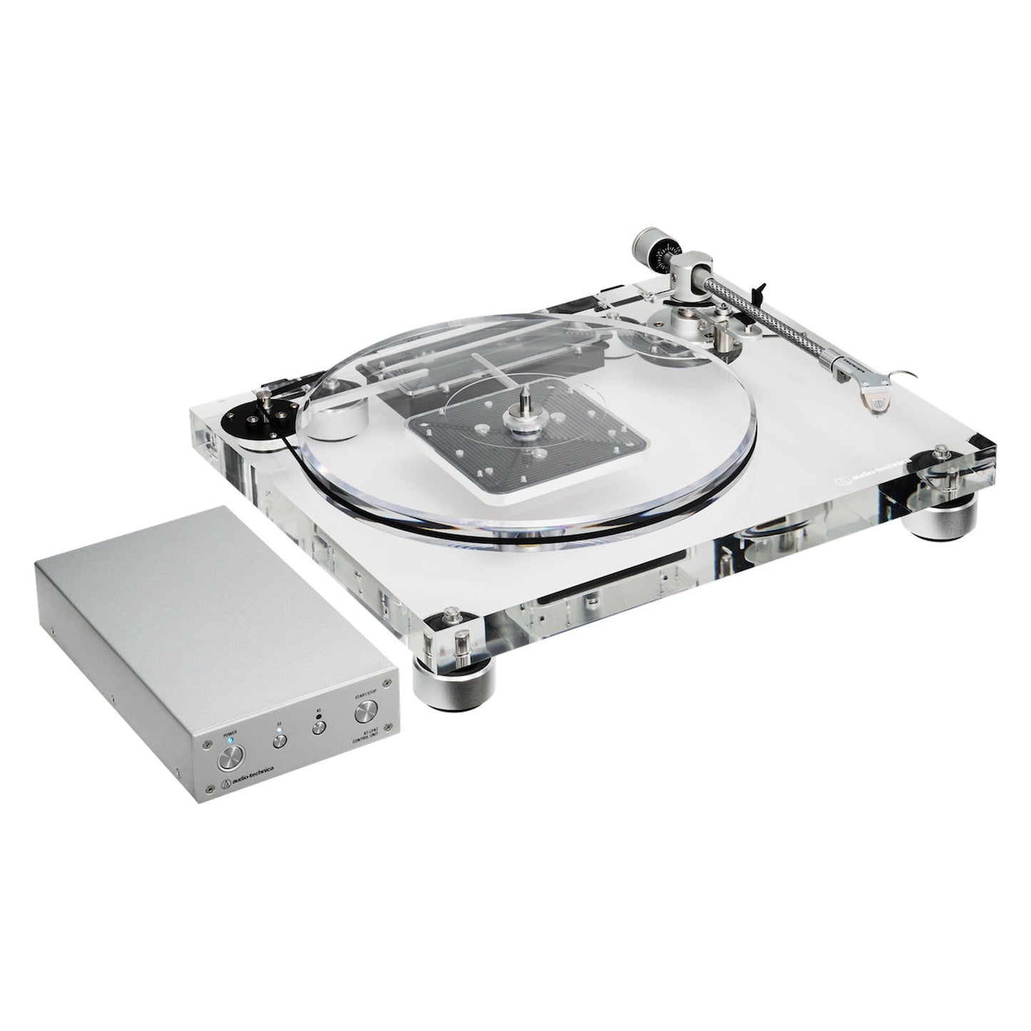 Audio Technica AT-LPA2 Turntable shown with Power Supply