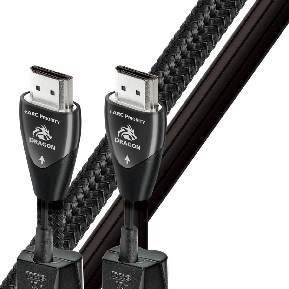 AudioQuest Dragon eARC Priority HDMI - Showing Braided & PVC
