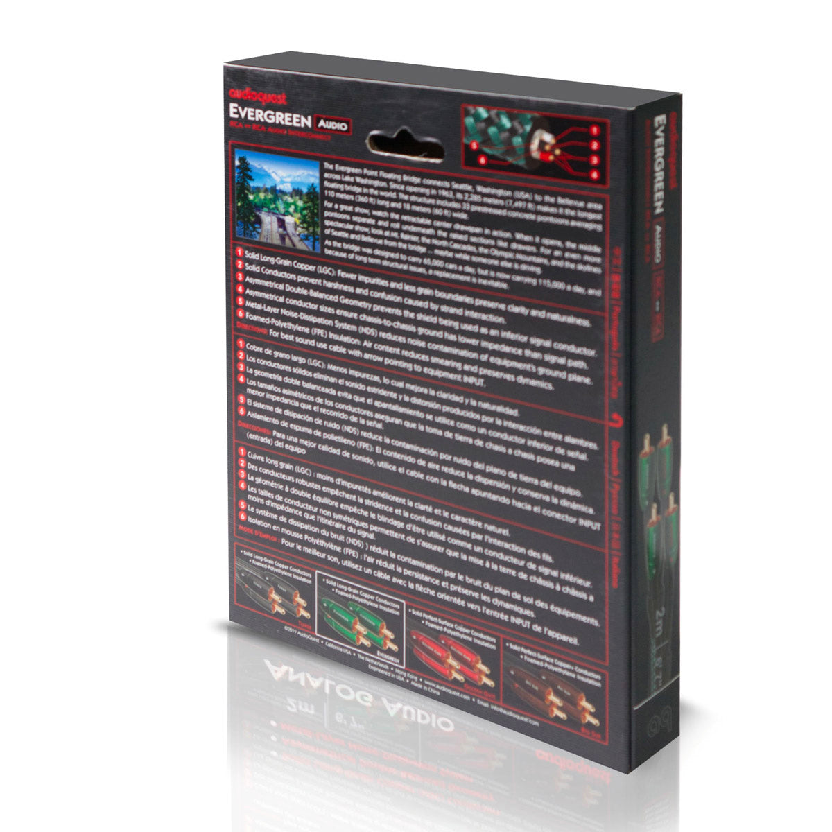 AudioQuest Evergreen Analogue Interconnect Cable Box
