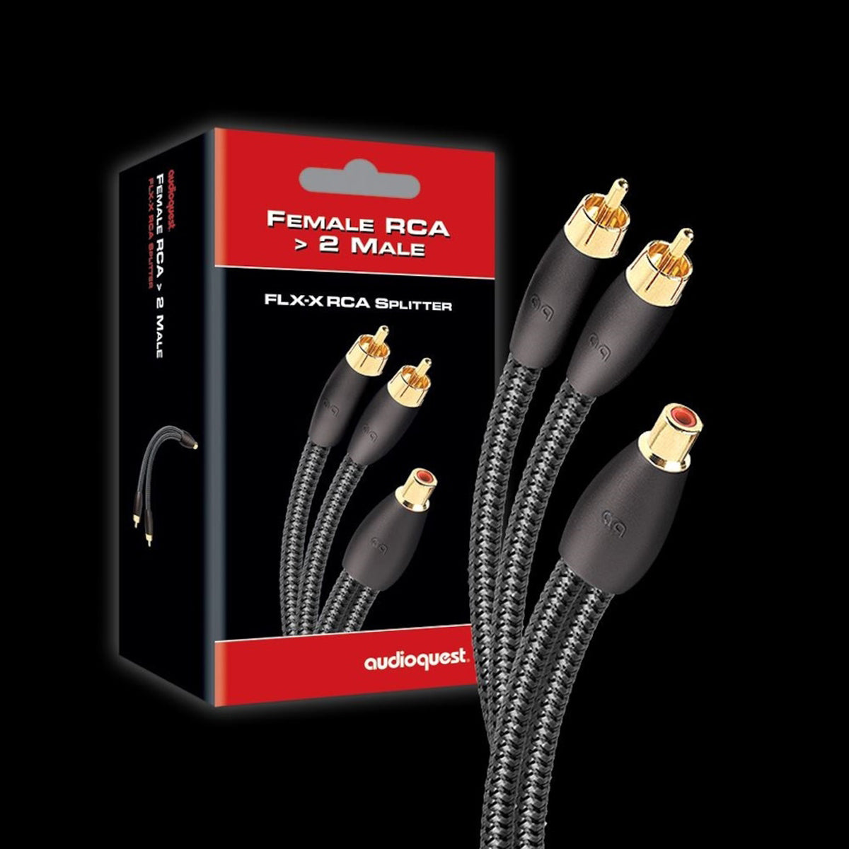AudioQuest M-22 FLX RCA Splitter (Male to 2 Female)