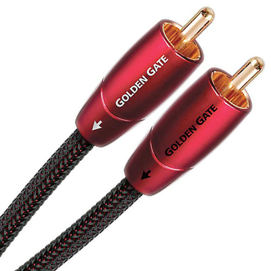 AudioQuest Golden Gate Analogue Interconnect Cable - Sold as a stereo pair with RCA plugs.
