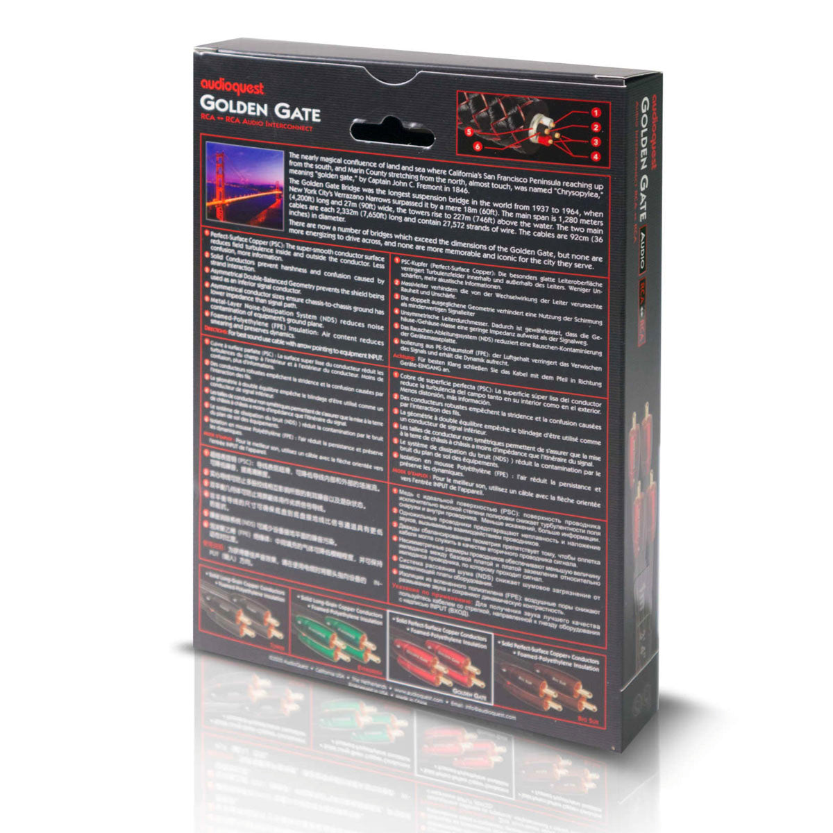 AudioQuest Golden Gate Analogue Interconnect Cable Box