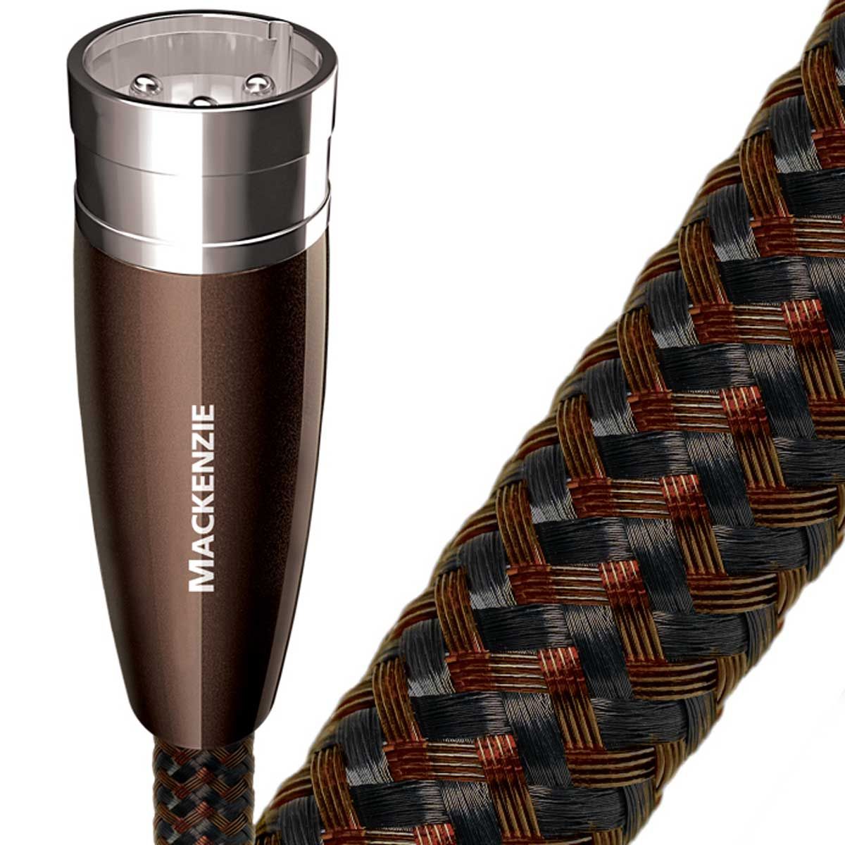 AudioQuest Mackenzie 2 XLR to 2 XLR Audio Cable - Encased in quality brown braid