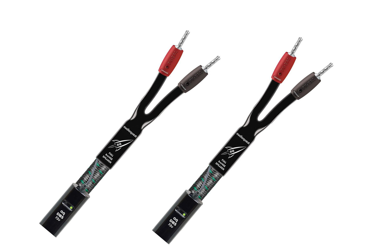 AudioQuest Rocket 88 Terminated Stereo Speaker Cables - Pair