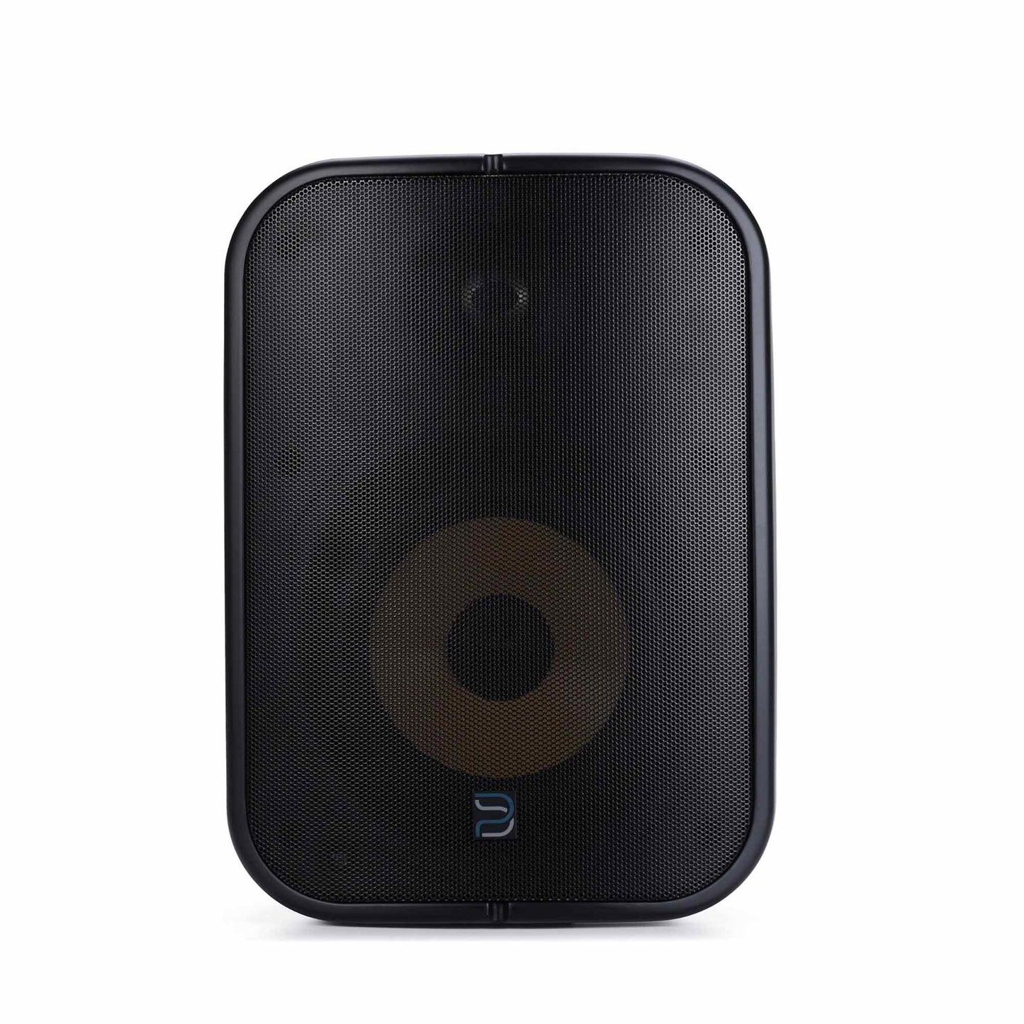 Front of Black Bluesound Professional BSP500 on white background