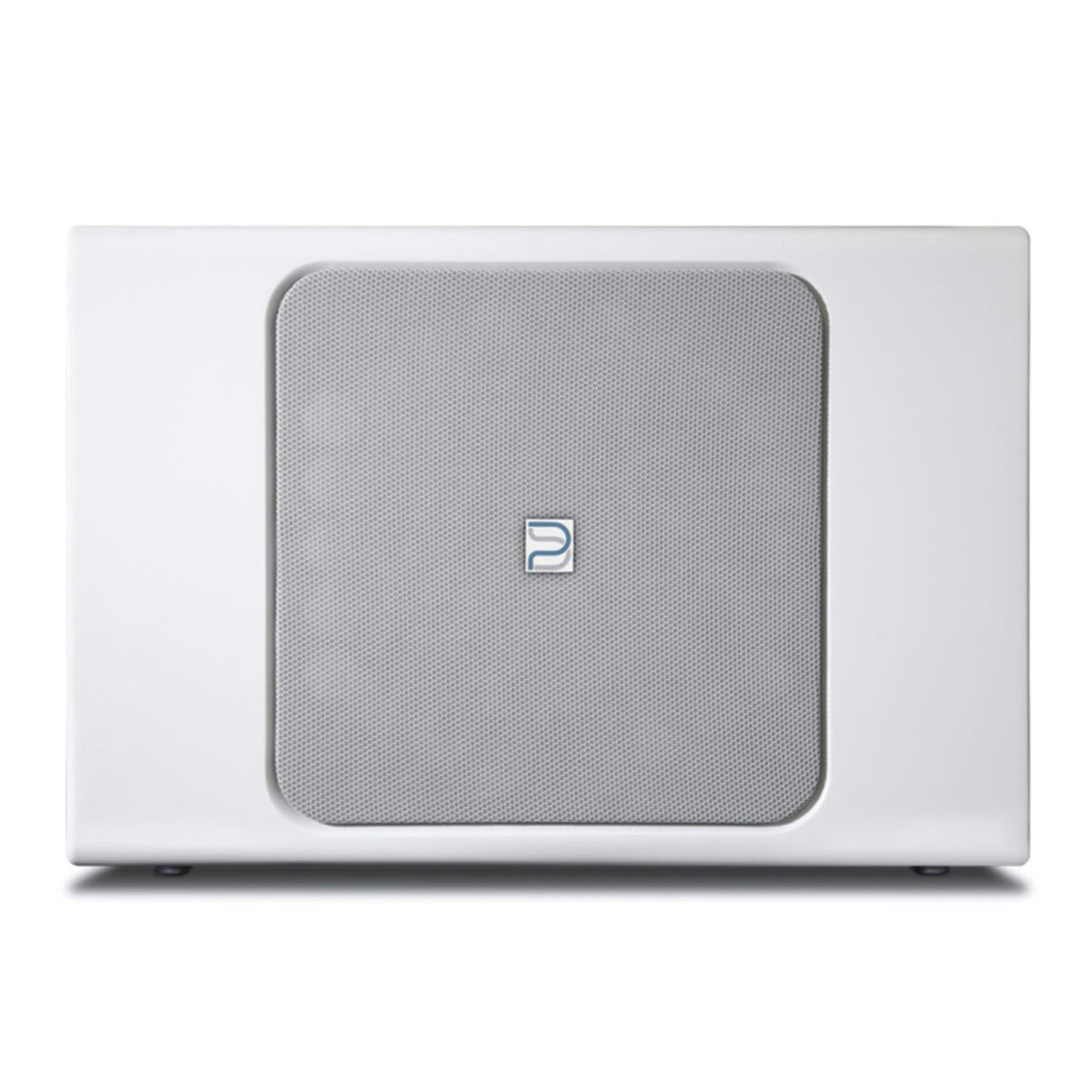 Bluesound Professional BSW150 Network Powered Subwoofer White on white background
