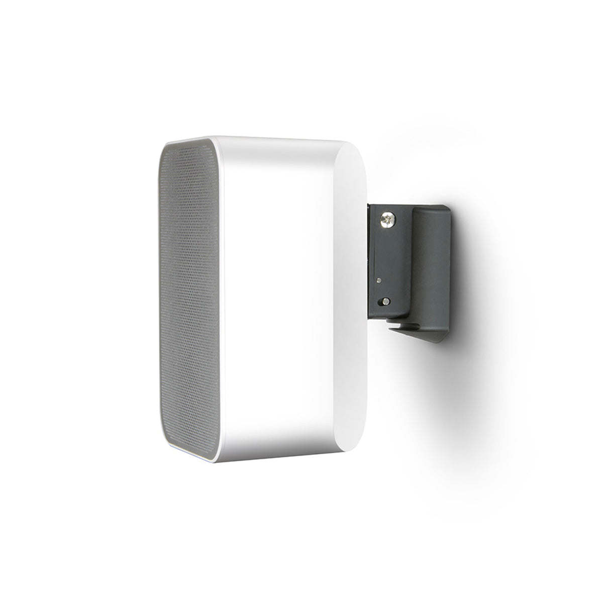 Bluesound Professional WM125 Wall Bracket in black on white background