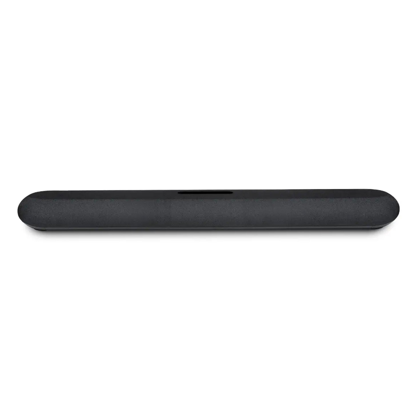Bluesound Pulse Cinema Mini Soundbar in black on white background