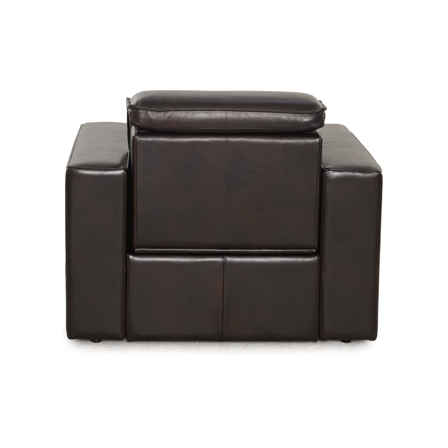 Cogworks Baron Diamond Cinema Chairs Brown Leather - Back View