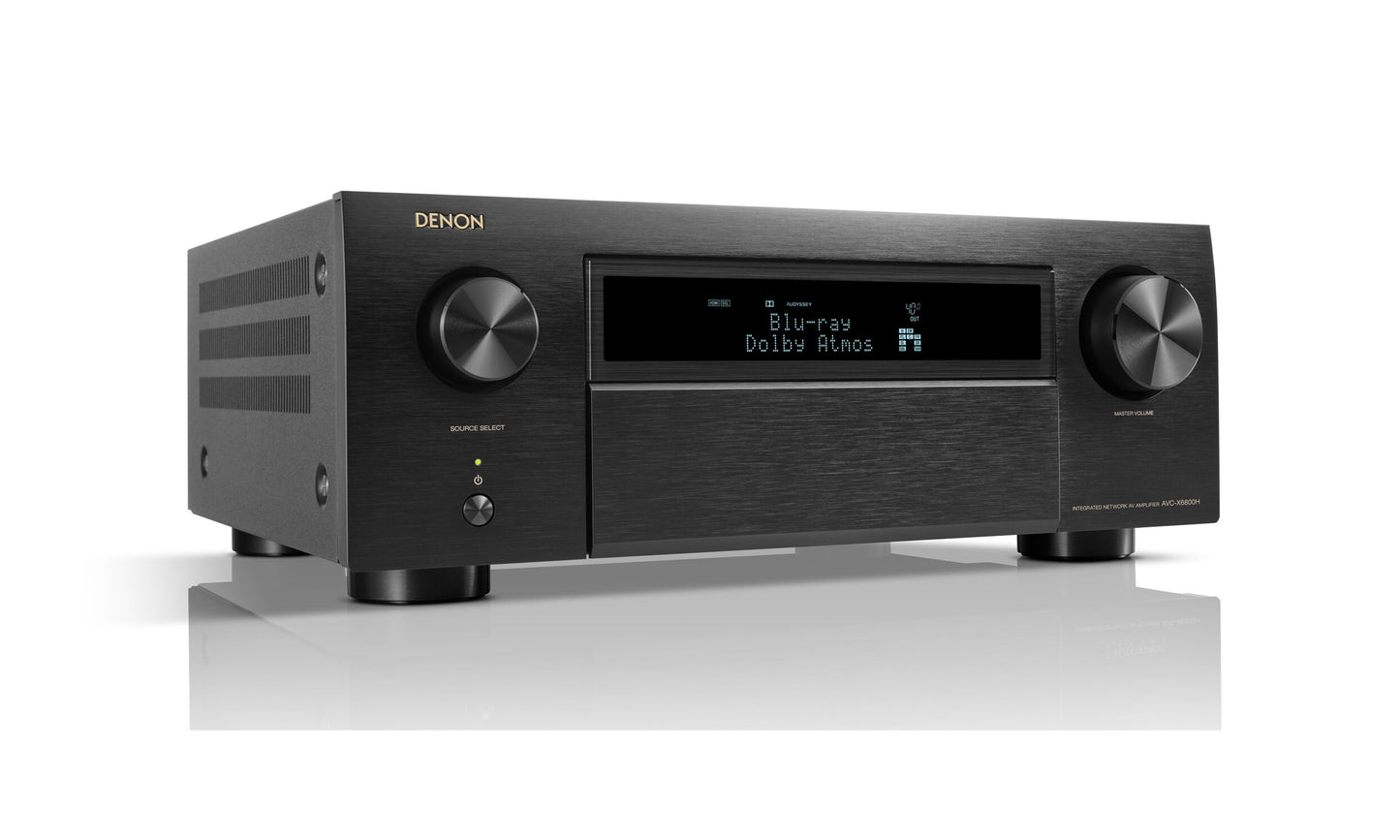 Denon AVC-X6800H 8K Home Theatre Amplifier - Three-Source, Three Zones