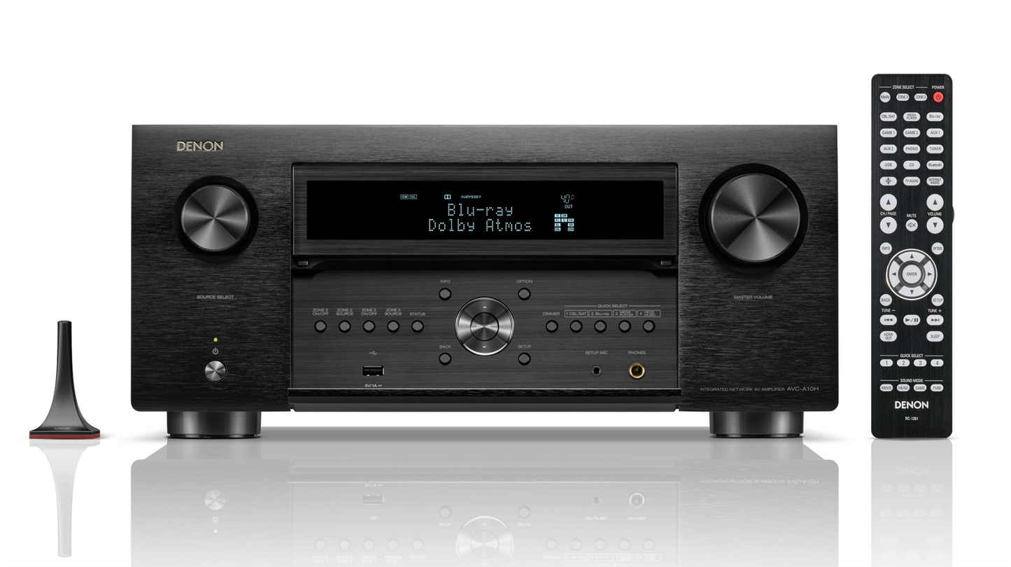 Denon AVC-A10H 8K Home Theatre Amplifier - Front Panel Open