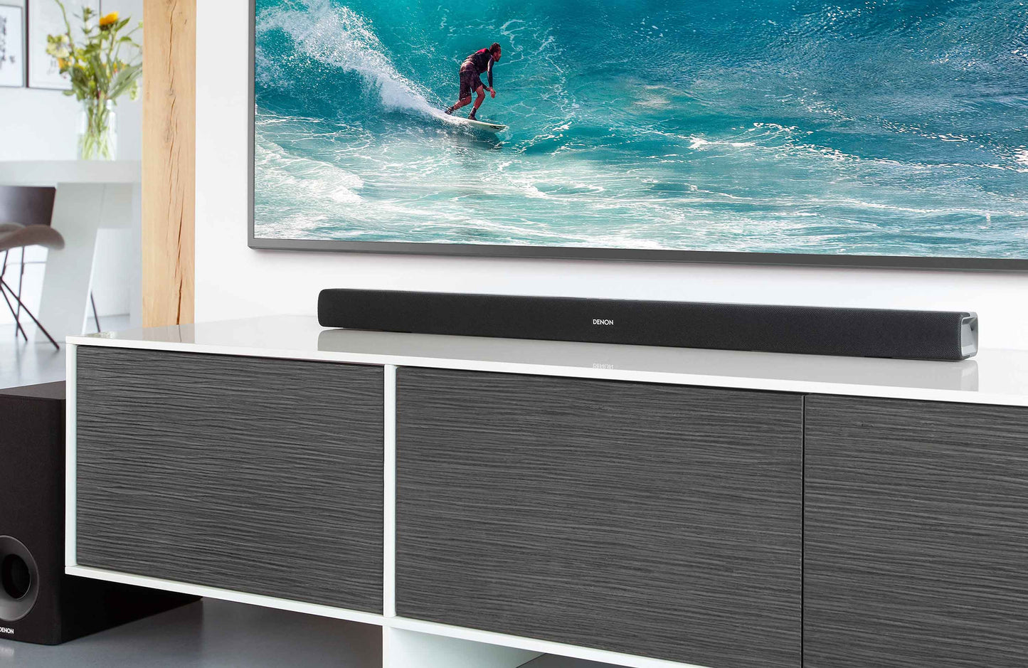 Superb slimline design with quality Denon sound