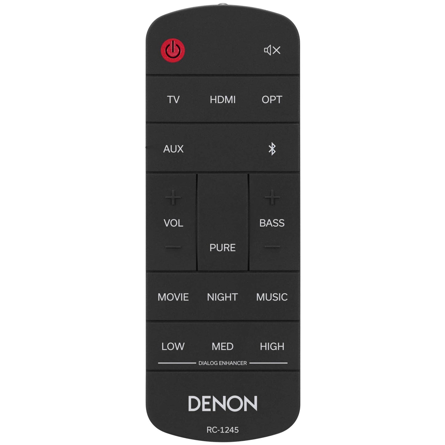 Remote control on white background
