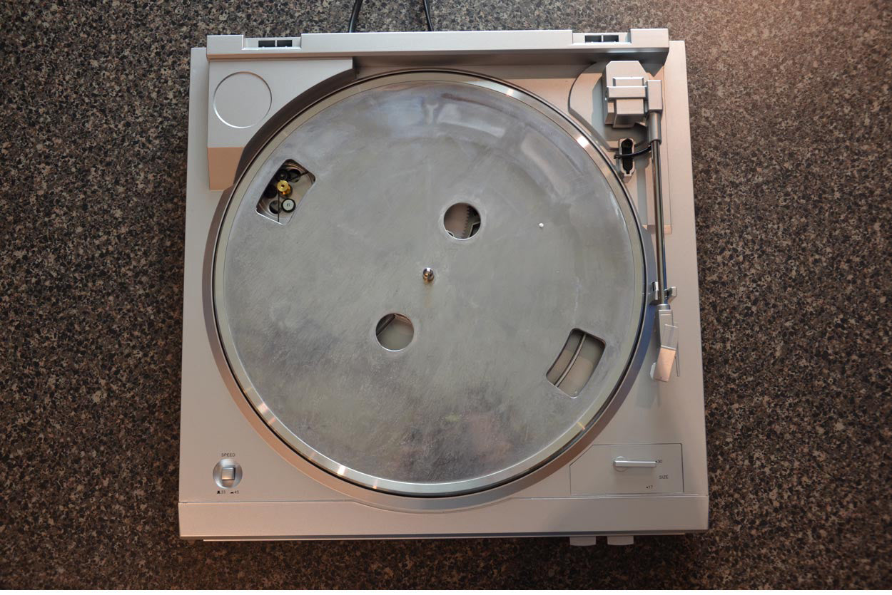 Step 1 - Mat removed.