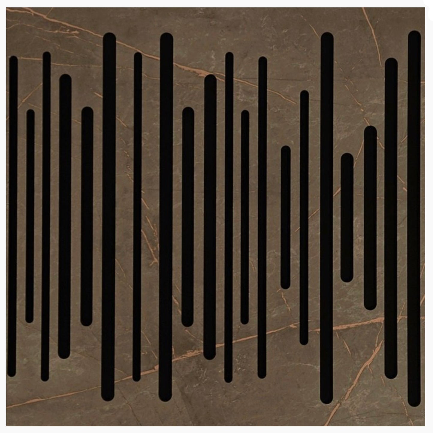 DTX Design Timber Grooved Acoustic Panel in marble