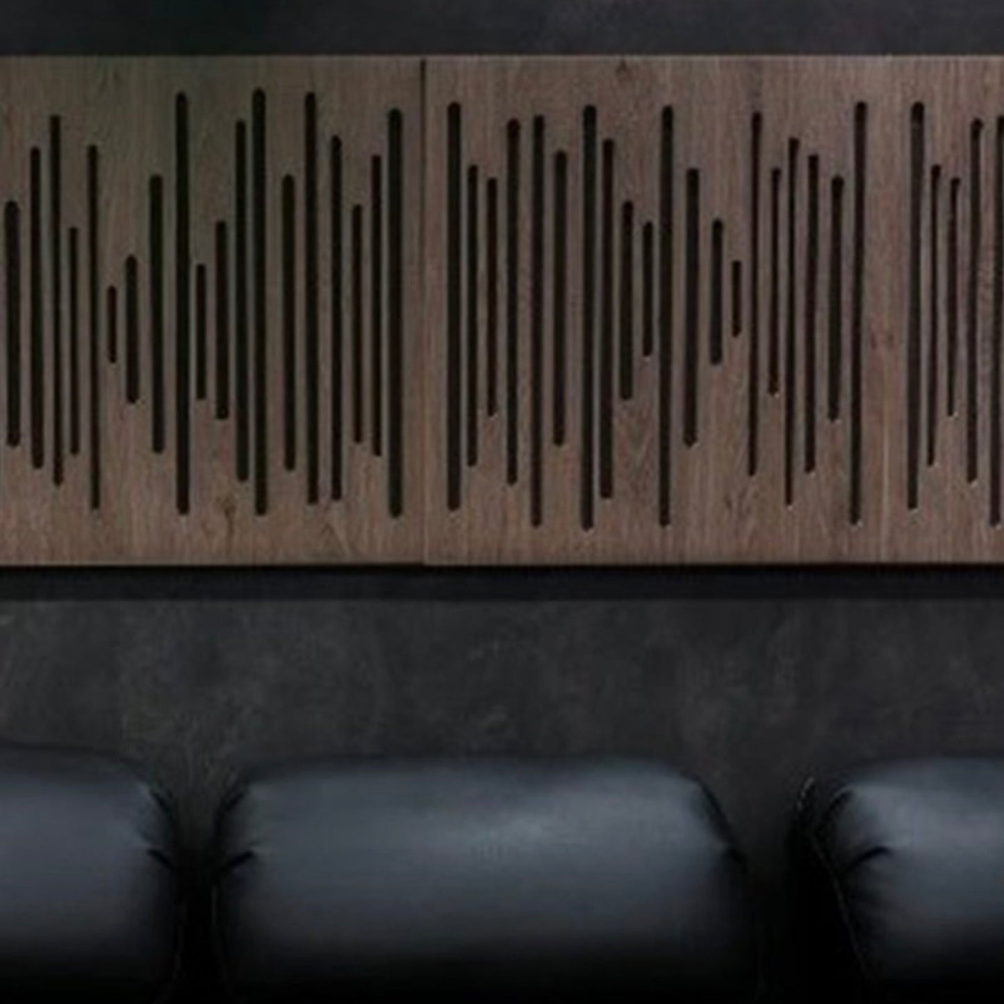 DTX Design Timber Grooved Acoustic Panel oak on wall