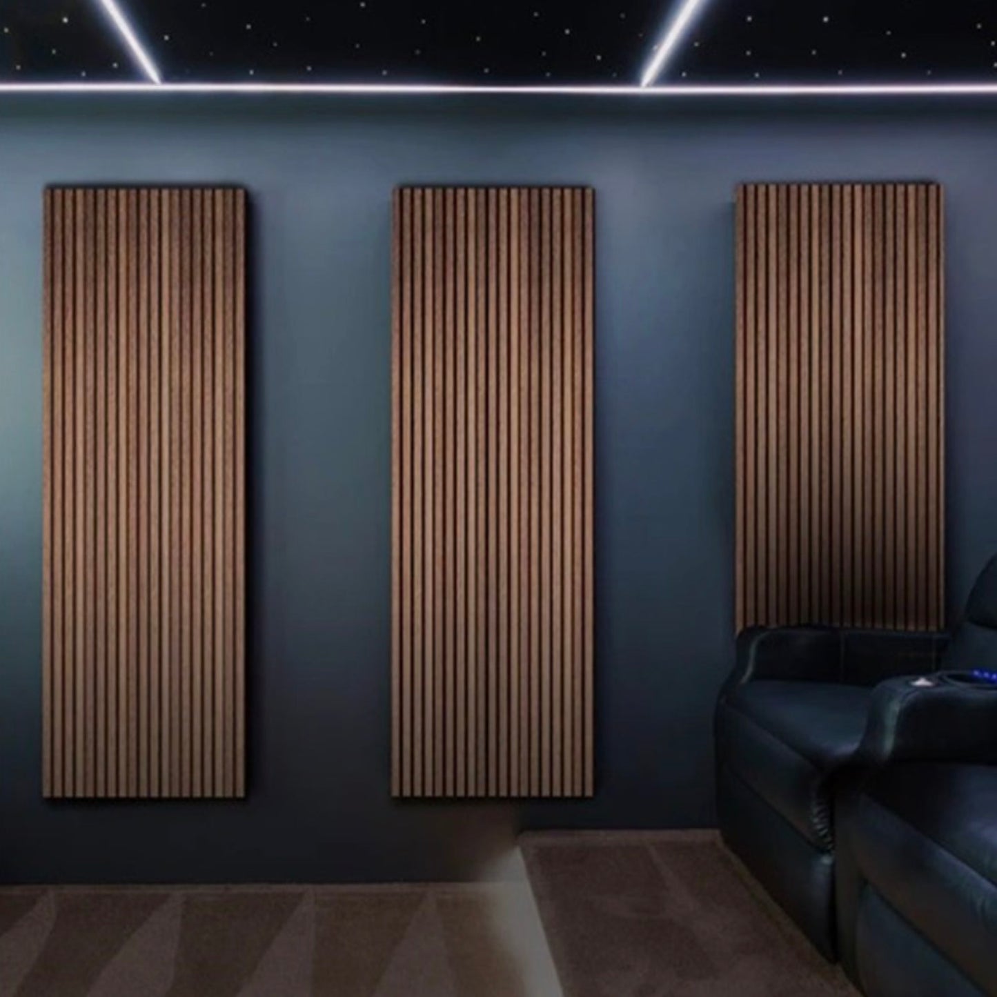 DTX Design Timber Slat Acoustic Panel oak on wall
