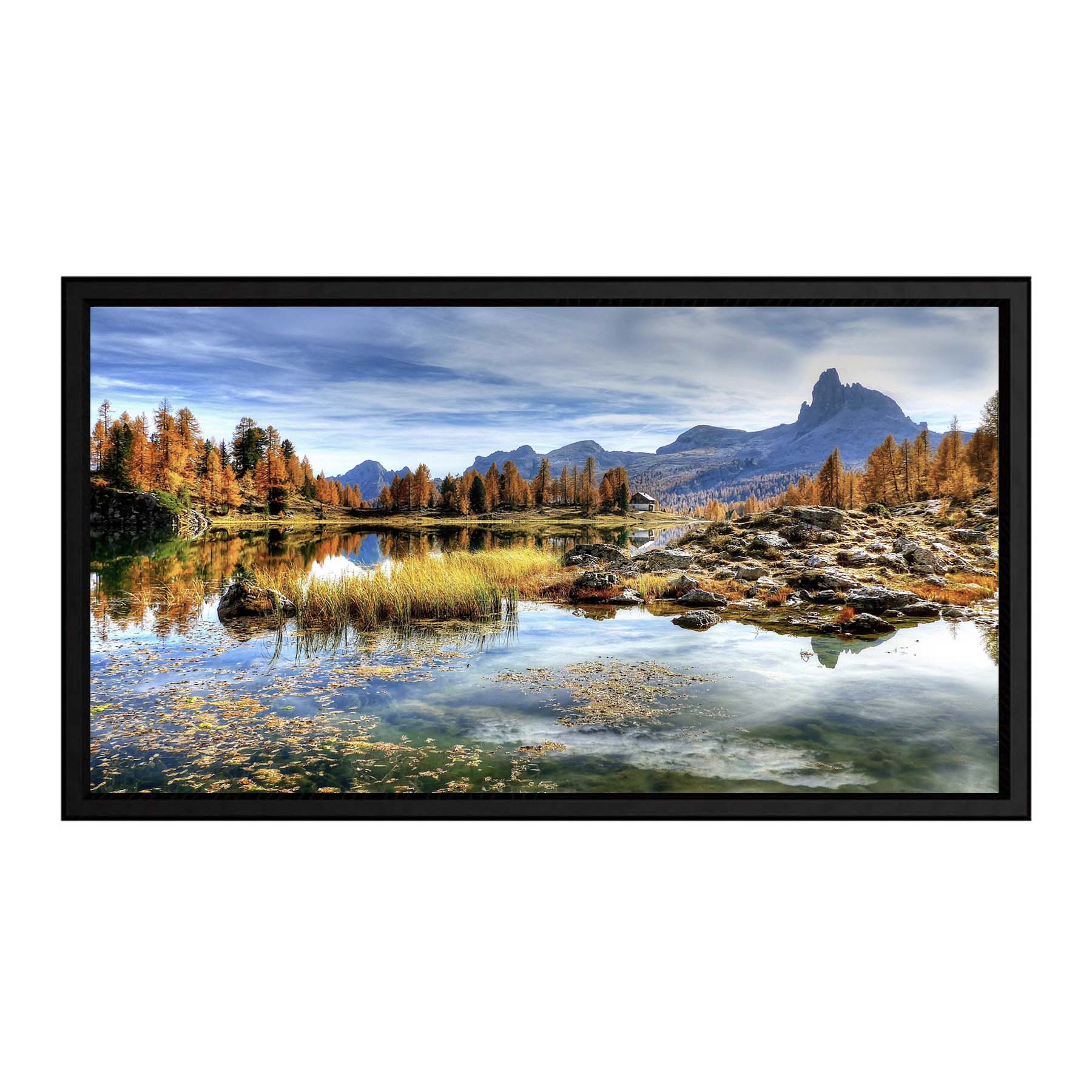 DTX Digital Premier Pro 16:9 Microperforated Projector Screen - Shown with Image on Screen