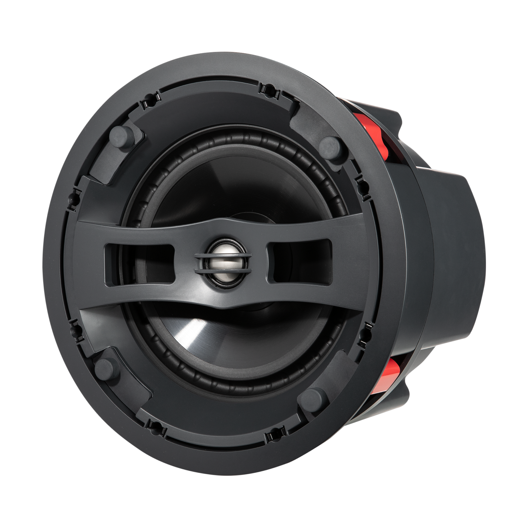 Black speaker on a white background