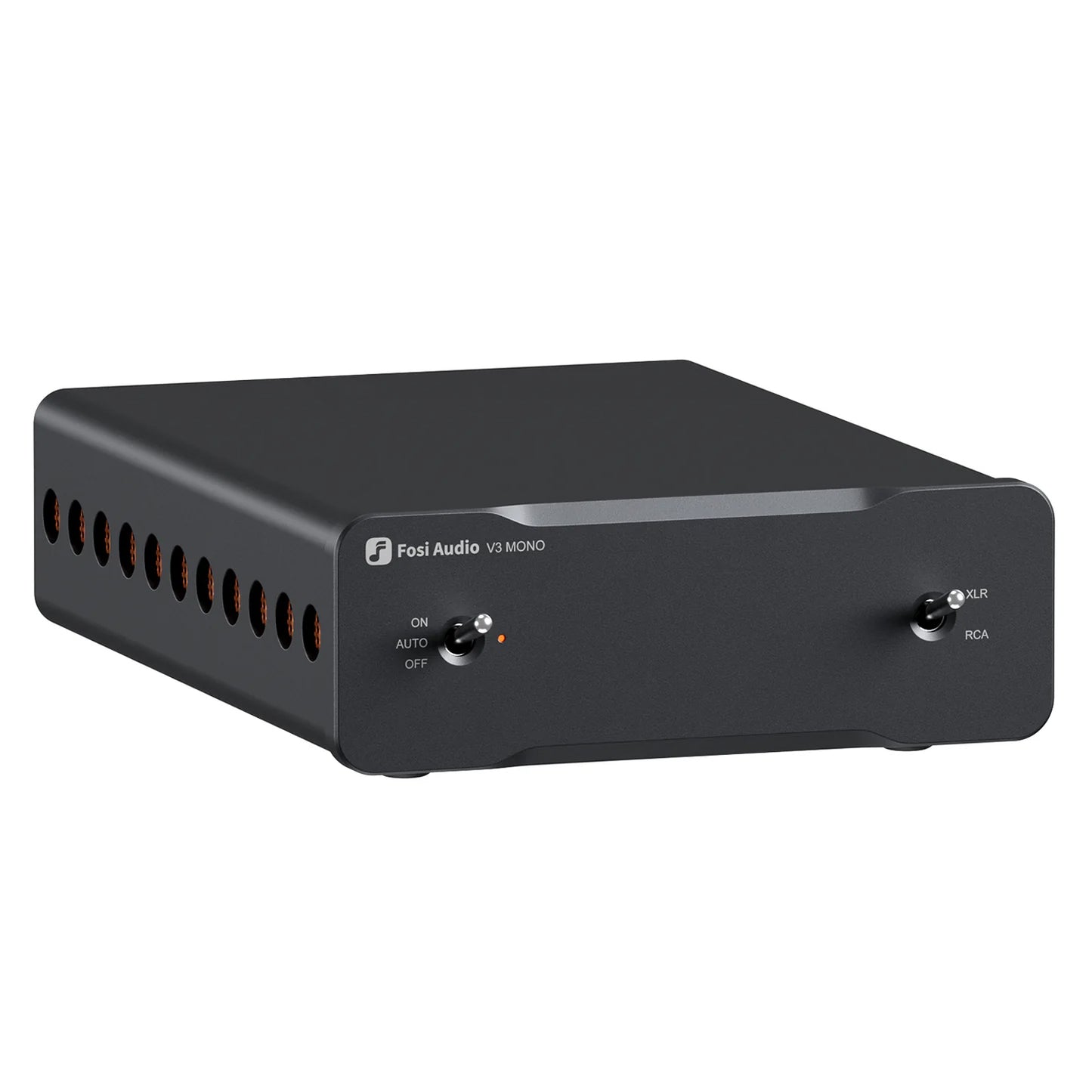 Fosi Audio V3 Mono Power Amplifier on white background