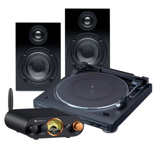 Fosi Pro-Ject Denon Bluetooth Turntable System in black