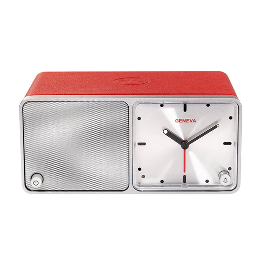 Geneva Time Analogue Alarm Clock & Bluetooth Speaker