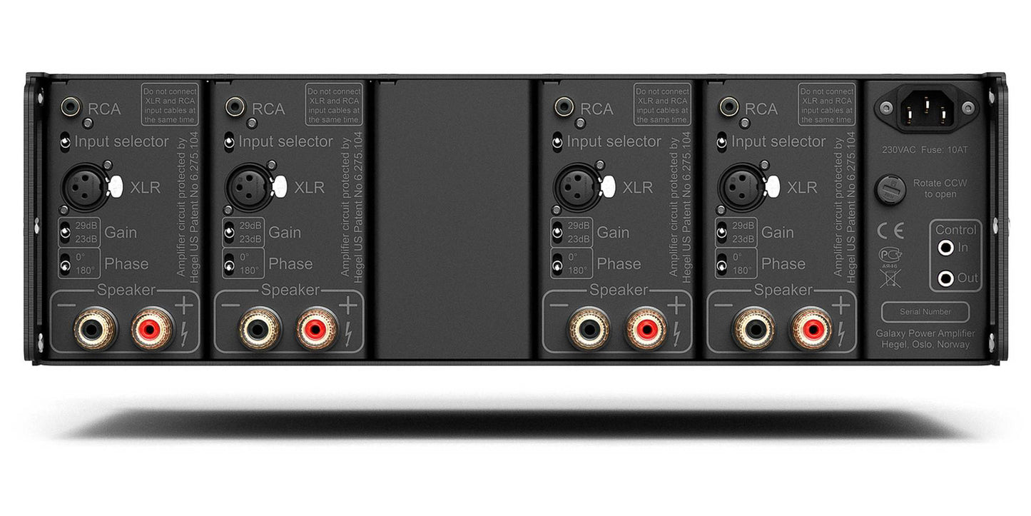 Hegel C54 4 Channel Power Amplifier - Rear Panel