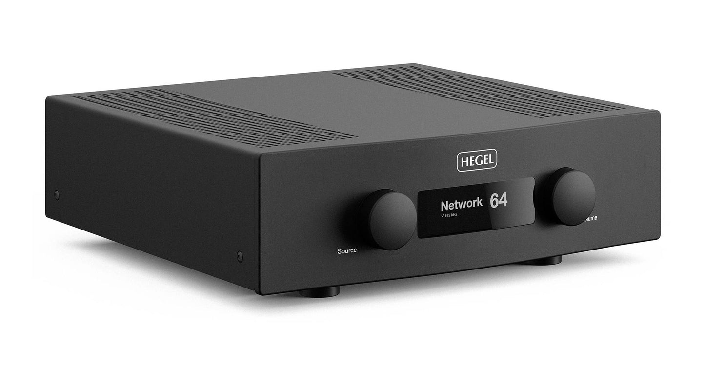 Hegel H400 Streaming Amplifier - Front Angle