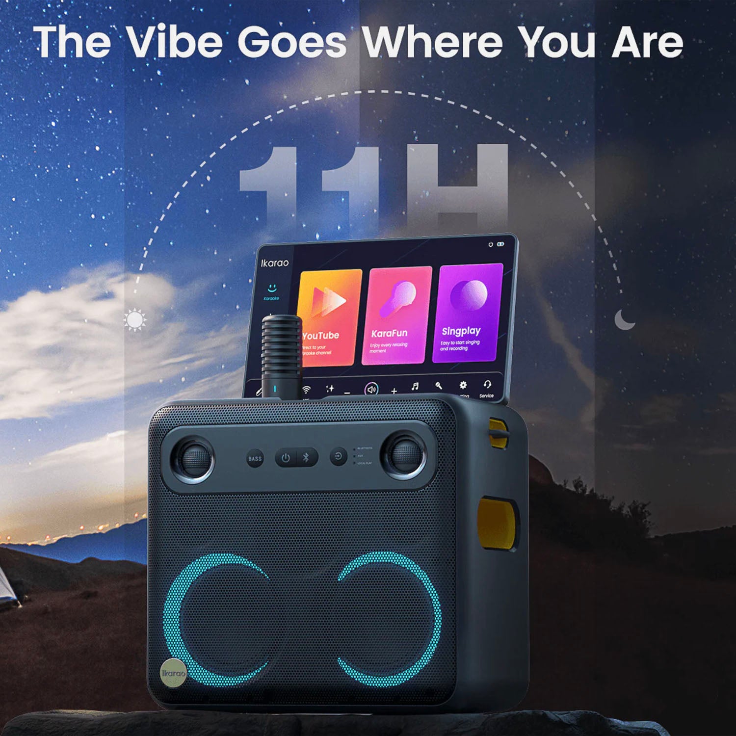 Ikarao Break X2 Portable Karaoke Machine