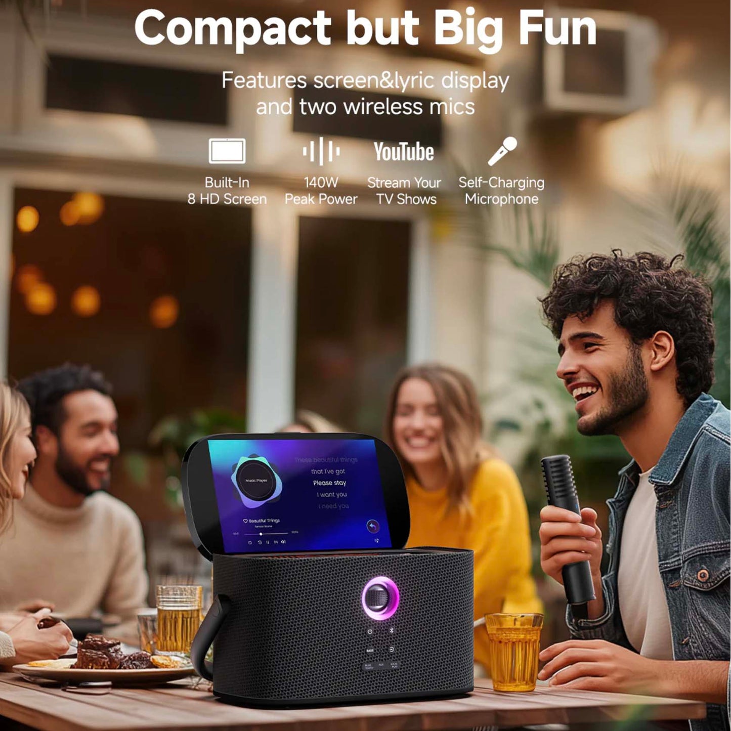 Ikarao Shell S2 Portable Karaoke Machine