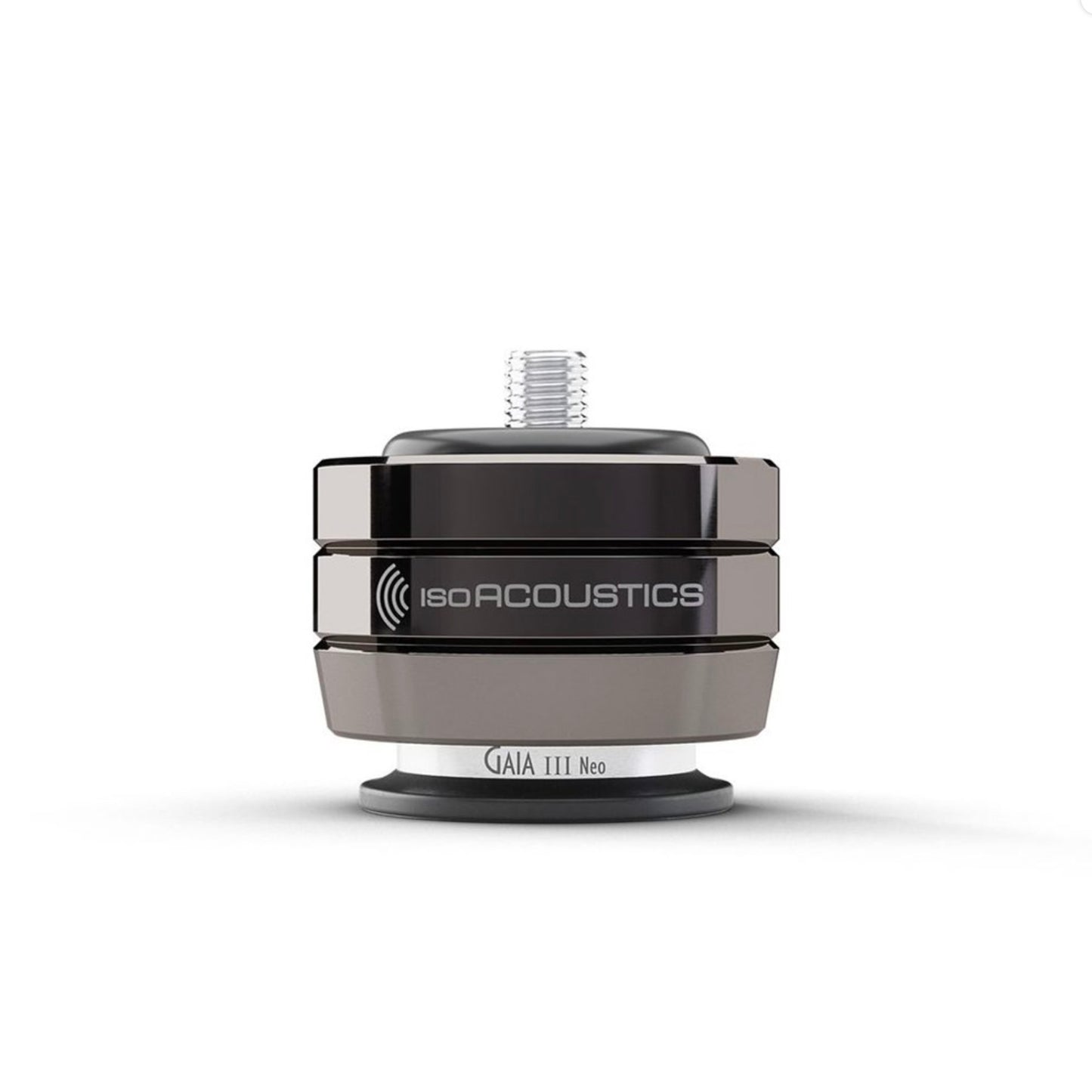 IsoAcoustics Gaia III Neo Speaker Isolation Feet in chrome