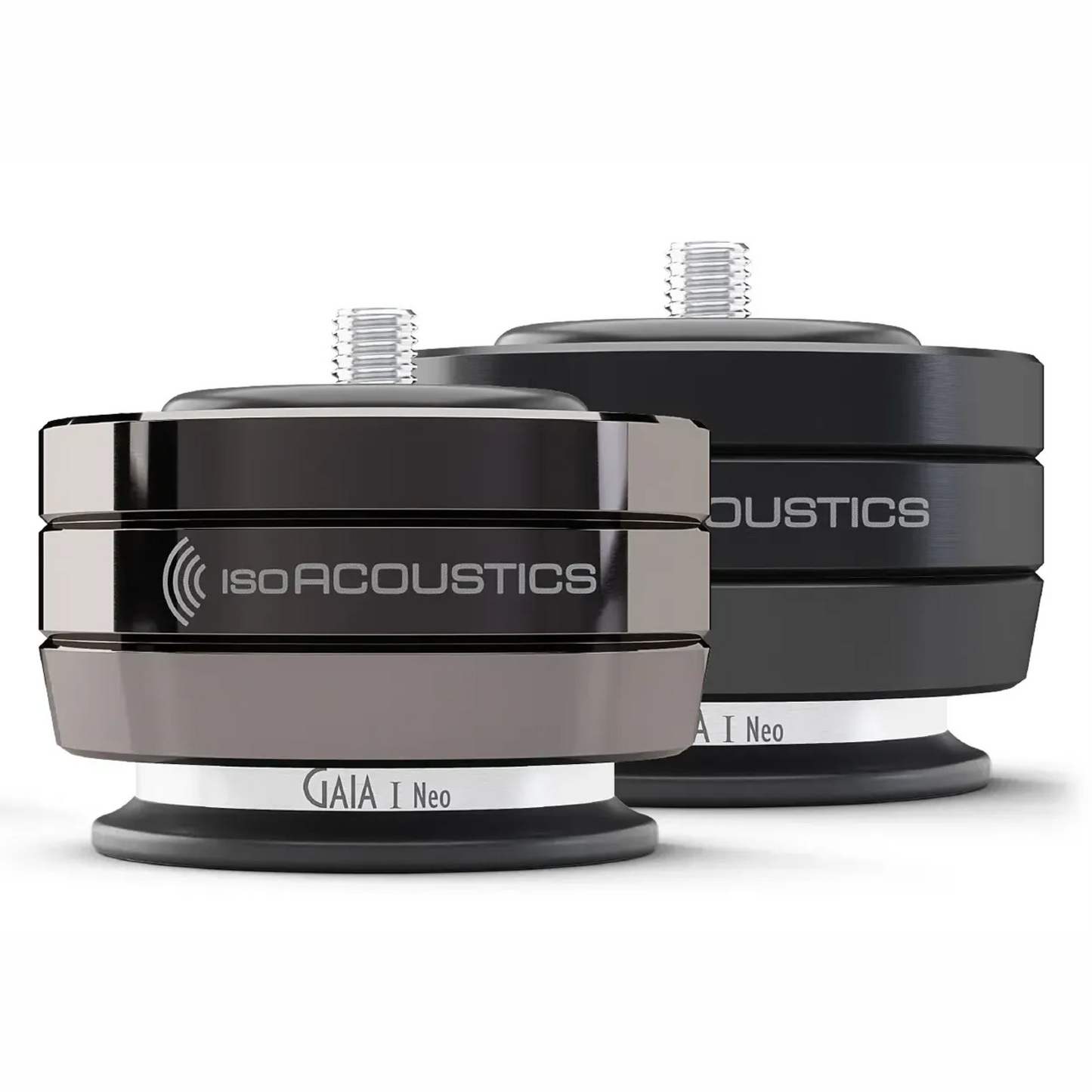 IsoAcoustics Gaia I Neo Speaker Isolation Feet - in black and chrome