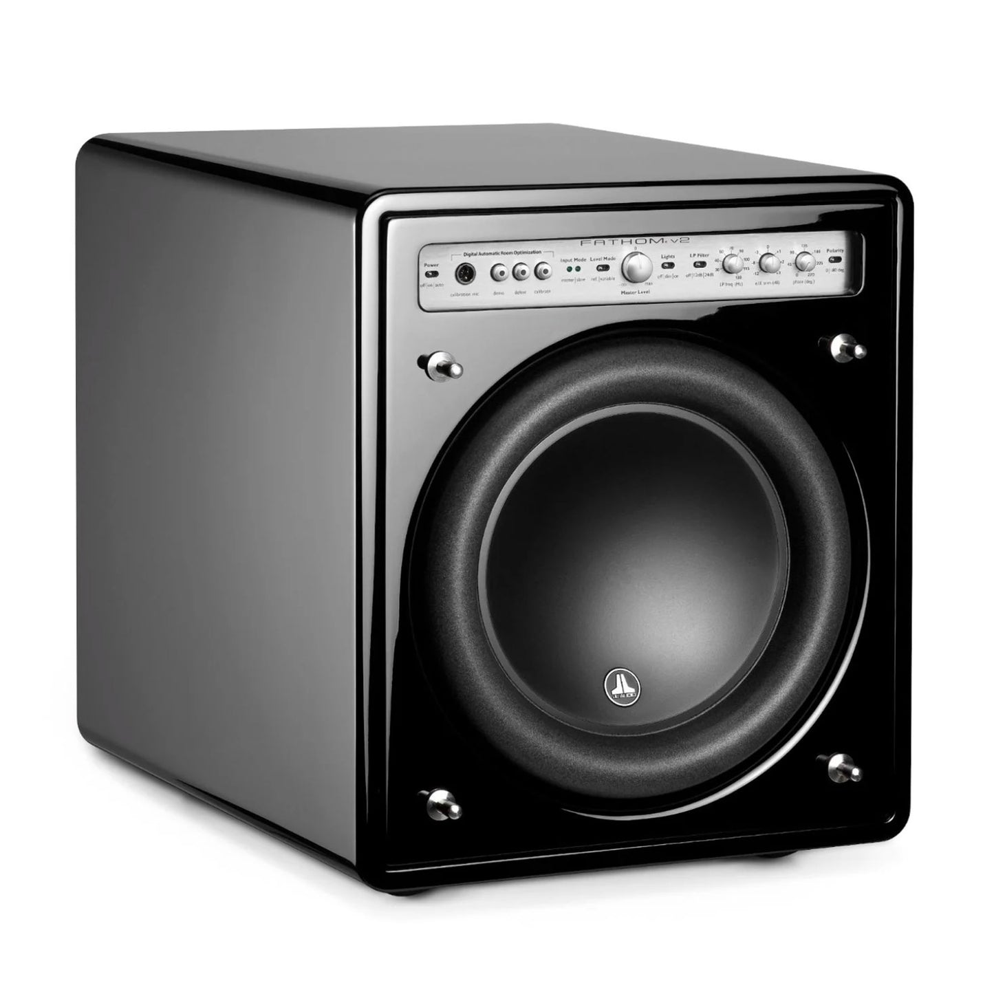 JL Audio Fathom f110v2 Subwoofer in Gloss Black - Front Angle