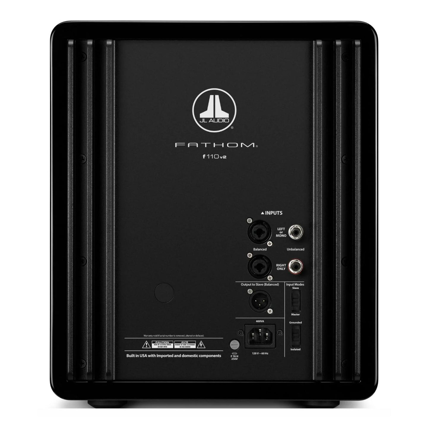 JL Audio Fathom f110v2 Subwoofer in Gloss Black - Rear