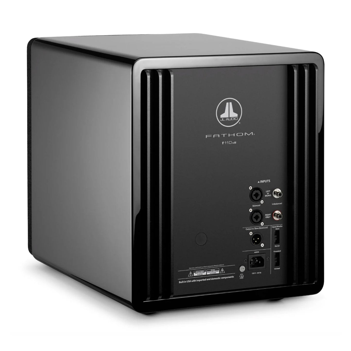 JL Audio Fathom f110v2 Subwoofer in Gloss Black - Rear Angle