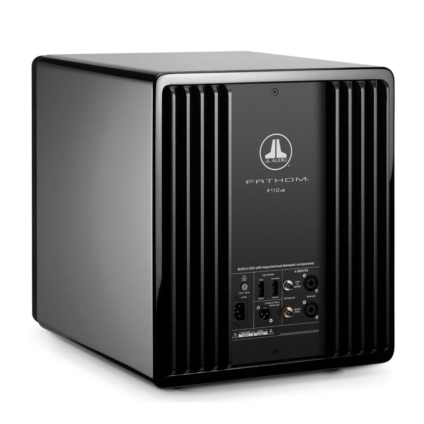 JL Audio Fathom f112v2 Subwoofer in Gloss Black - Rear Angle