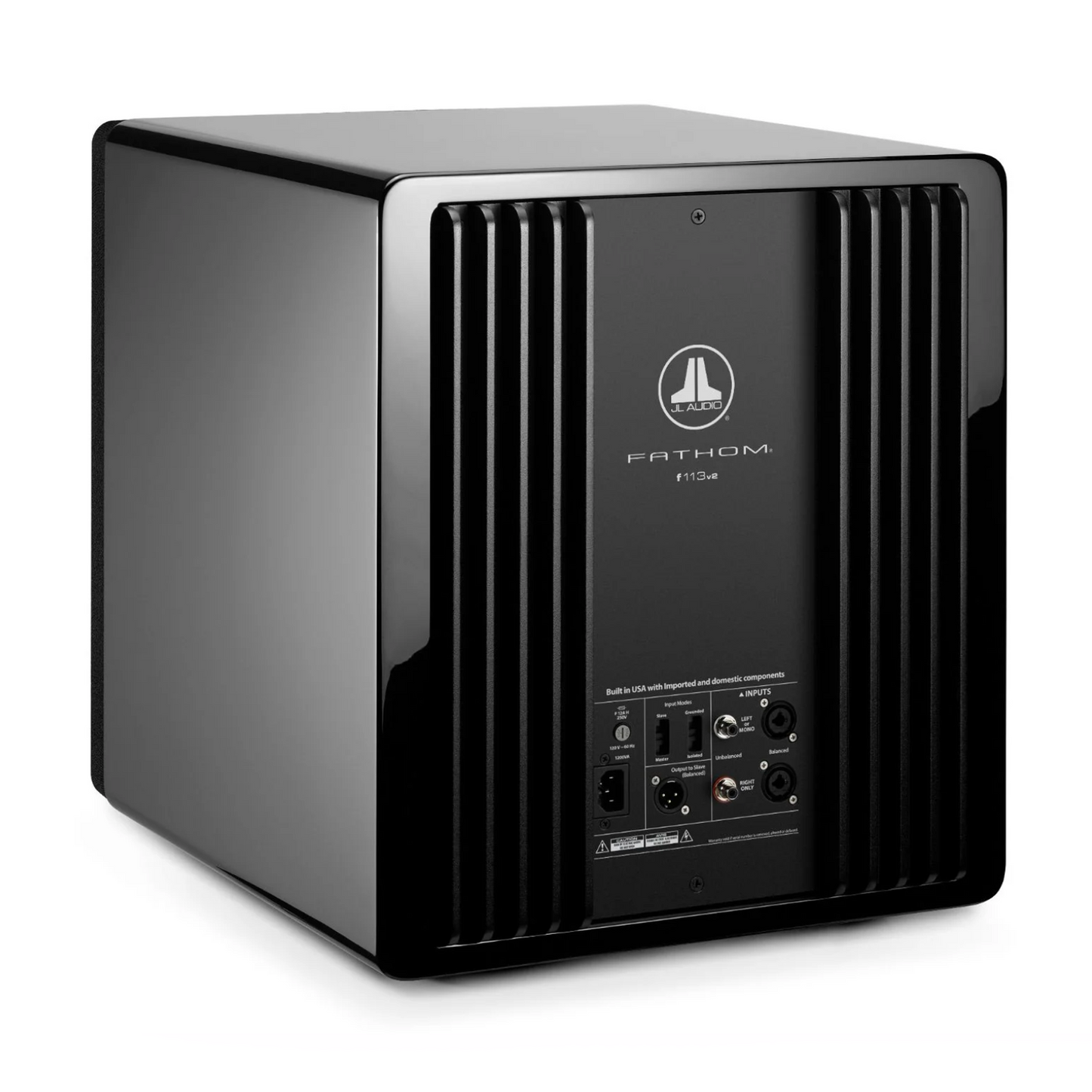 JL Audio Fathom f113v2 Subwoofer in Gloss Black - Rear Angle