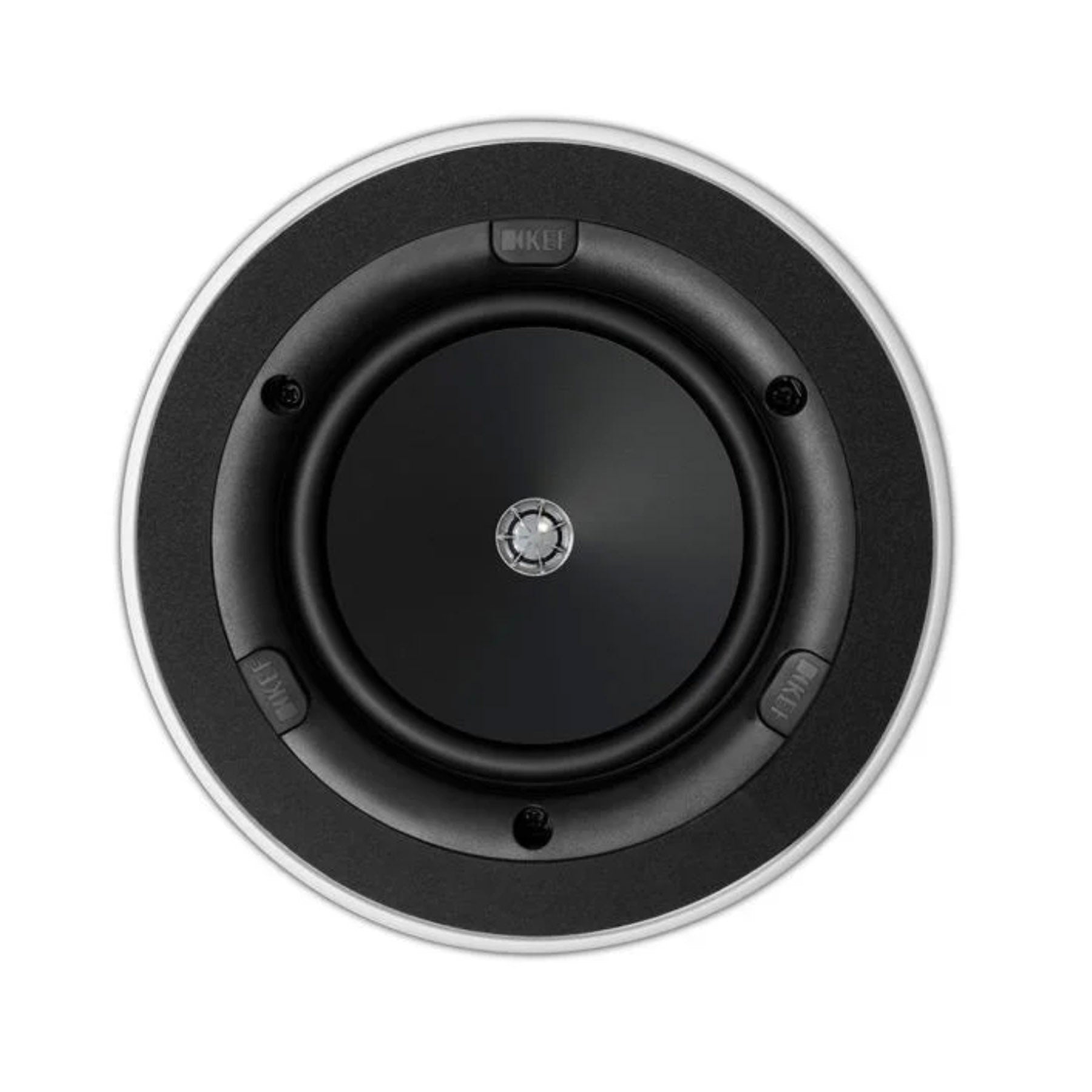 Front view of KEF Ci130.2CR In-Ceiling Speaker no grille